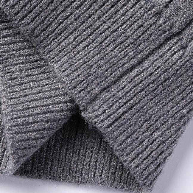 Mirelli | Cable knit sweater with half zipper