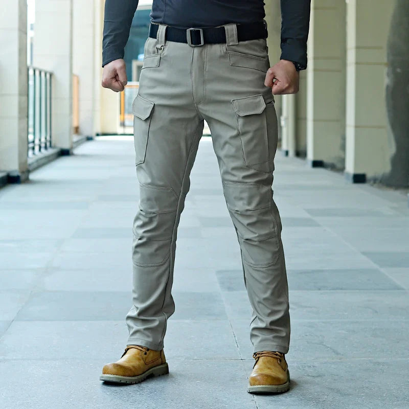 Mirelli | Casual army slim fit pants for men