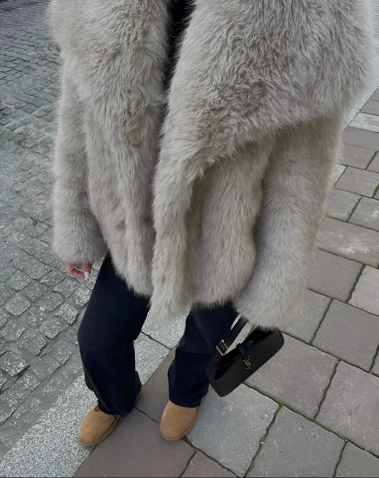 Mirelli | Fashionable faux fur coat for ladies