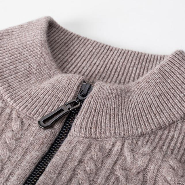 Mirelli | Half Zipper Cable knit sweater