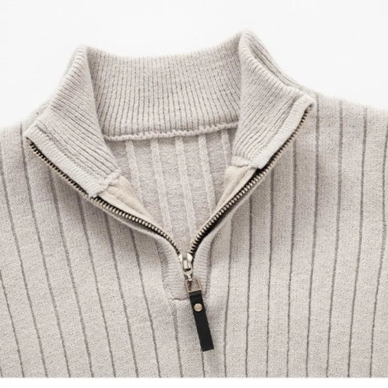 Mirelli | Half-zip sweater with ribbed pattern