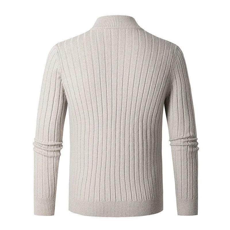 Mirelli | Half-zip sweater with ribbed pattern