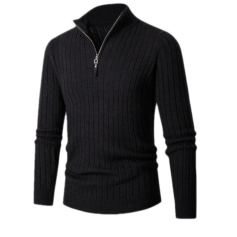 Mirelli | Half-zip sweater with ribbed pattern