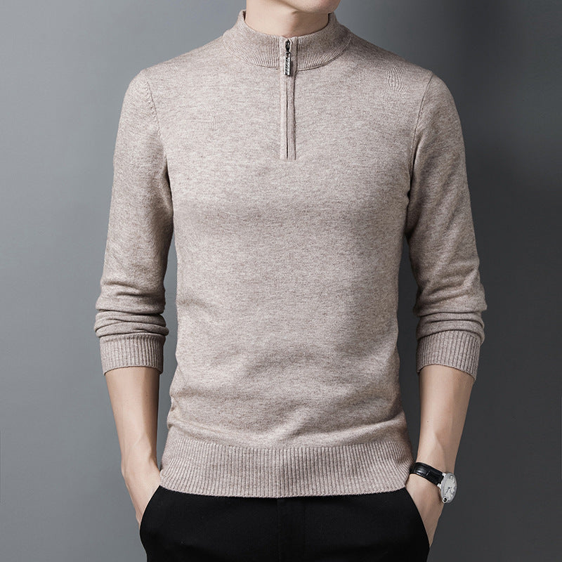 Mirelli | Knitted sweater with half zipper