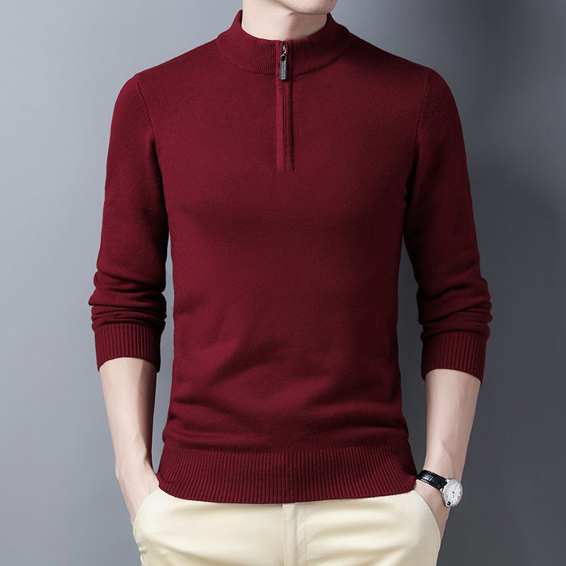 Mirelli | Knitted sweater with half zipper