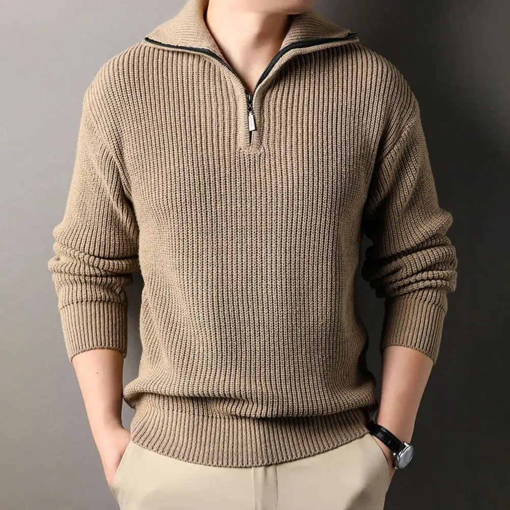 Mirelli | Merino wool half-zip jumper for men