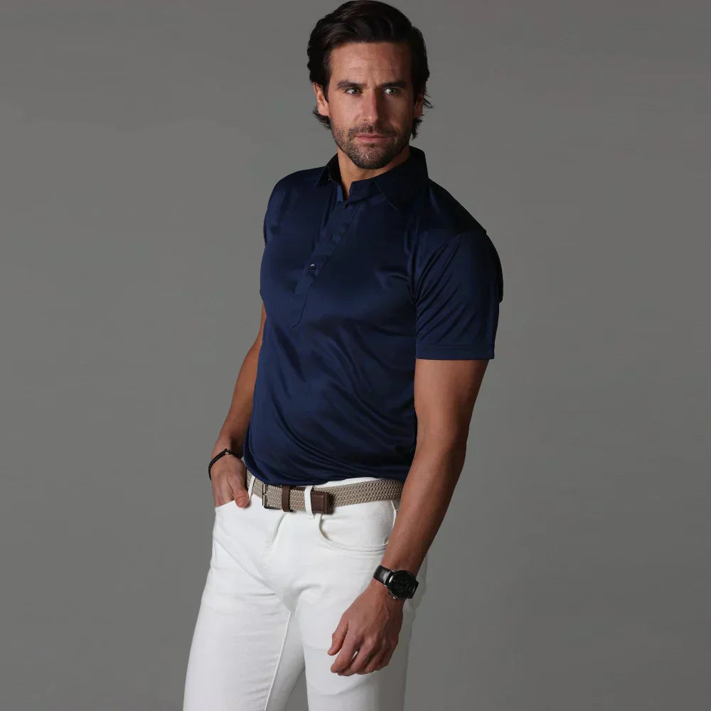 Mirelli | Polo with stiff collar