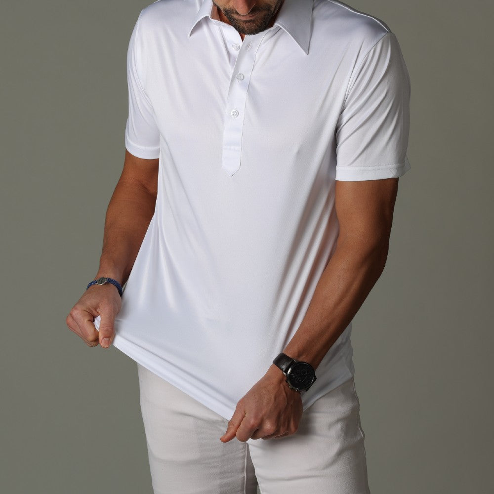 Mirelli | Polo with stiff collar