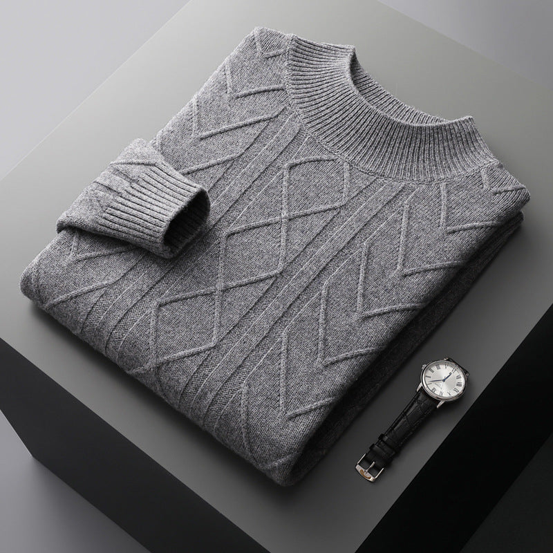 Mirelli | Sweater with knitted pattern | 100% cashmere