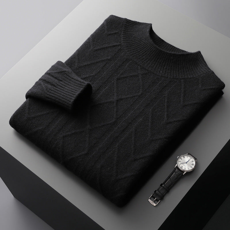 Mirelli | Sweater with knitted pattern | 100% cashmere