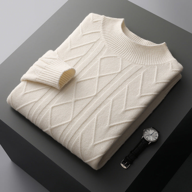 Mirelli | Sweater with knitted pattern | 100% cashmere