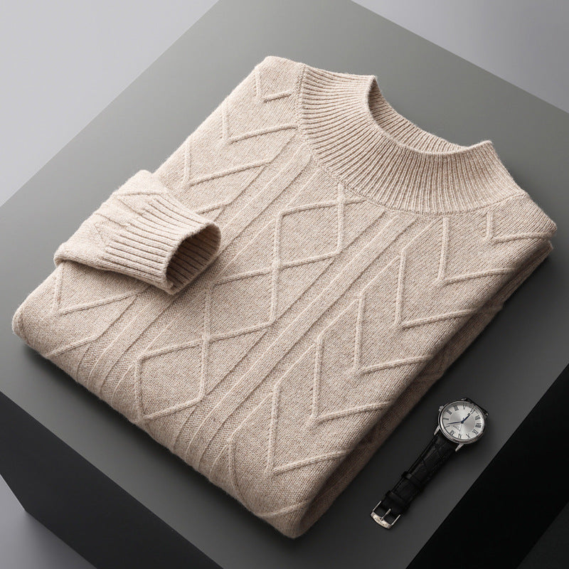 Mirelli | Sweater with knitted pattern | 100% cashmere