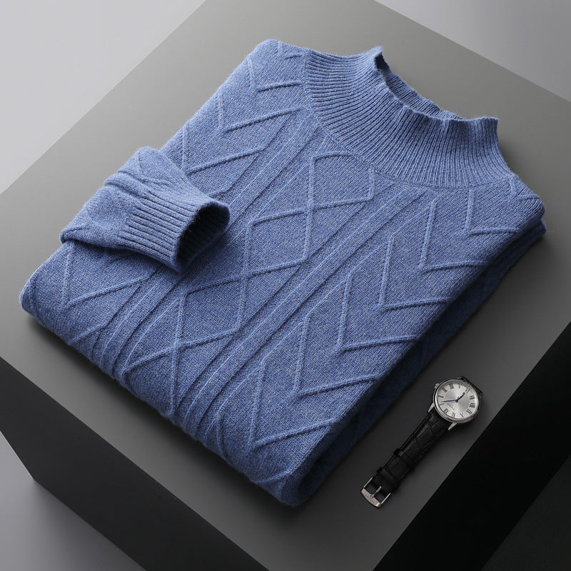 Mirelli | Sweater with knitted pattern | 100% cashmere