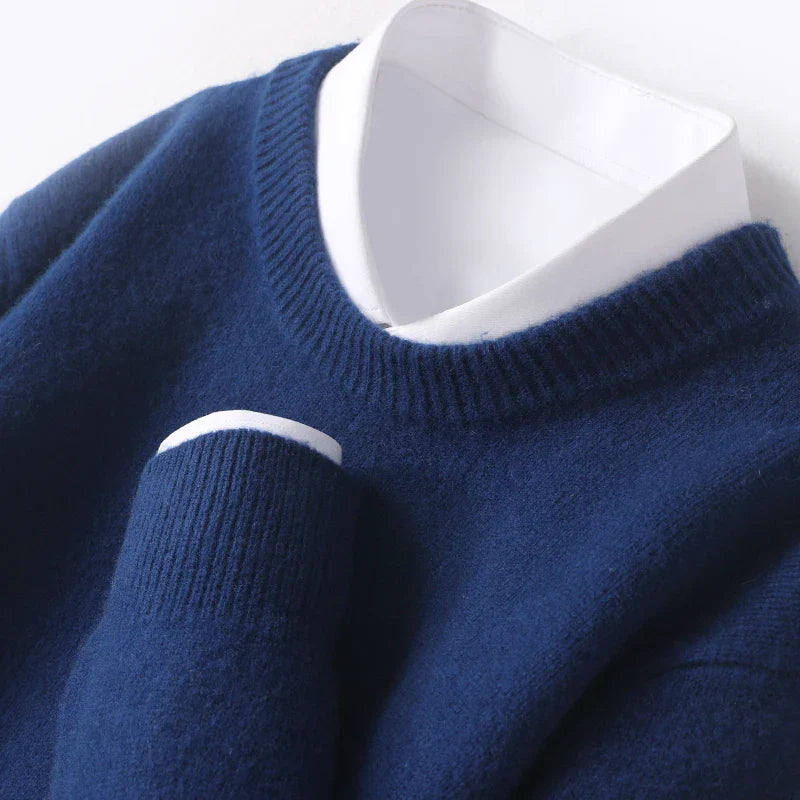 Mirelli | Wool sweater with O-neck