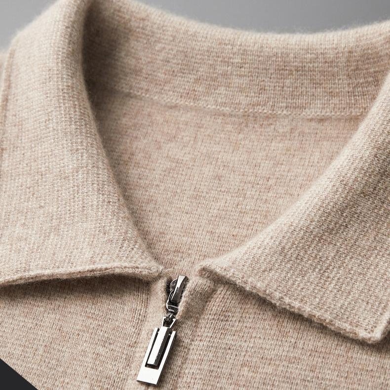 Mirelli | Woven cardigan with collar | 100% Cashmere