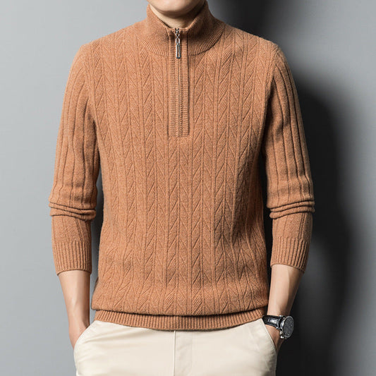 Mirelli | Knitted sweater with half zipper