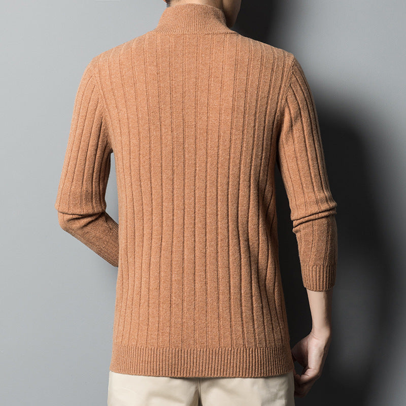 Mirelli | Knitted sweater with half zipper