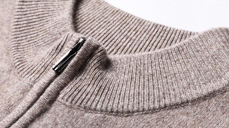 Mirelli | Knitted sweater with half zipper